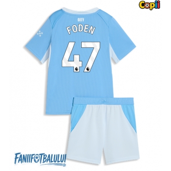 Manchester City Phil Foden #47 Echipament de Fotbal Replică 2026-27 Copii Acasa (+ Șorturi)